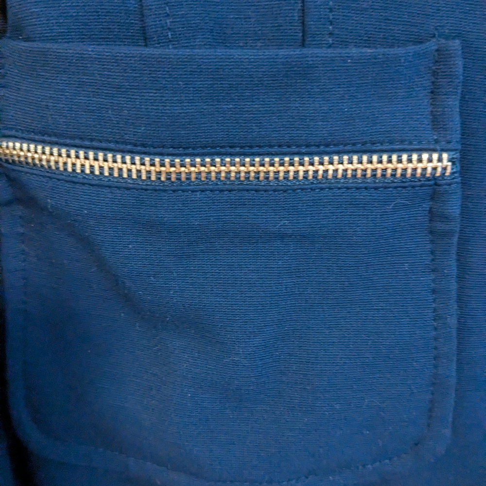 Cache Women's Navy Blazer with Gold Accents - Picture 9 of 9